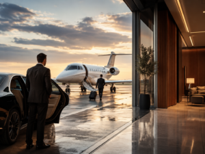 Private jet flights